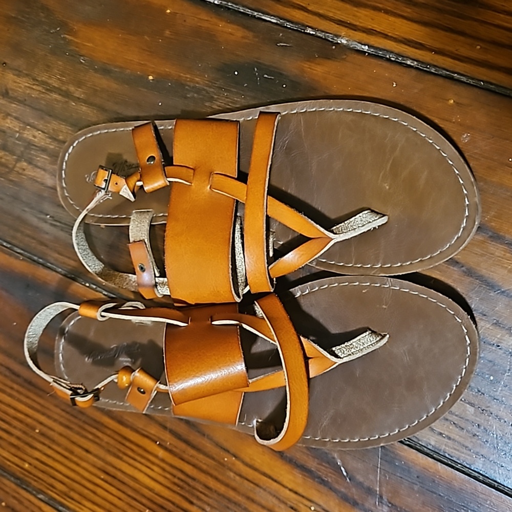 Leather sandals size 10